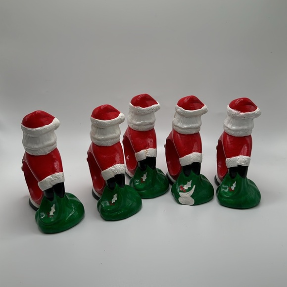 Christmas Santa clause napkin ring holders set of 5 - Picture 4 of 4